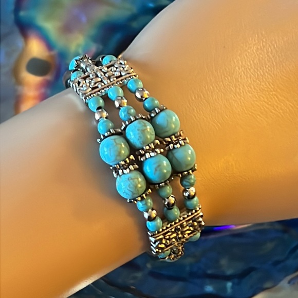 Blue Howlite Bracelet & Watch - Picture 3 of 5